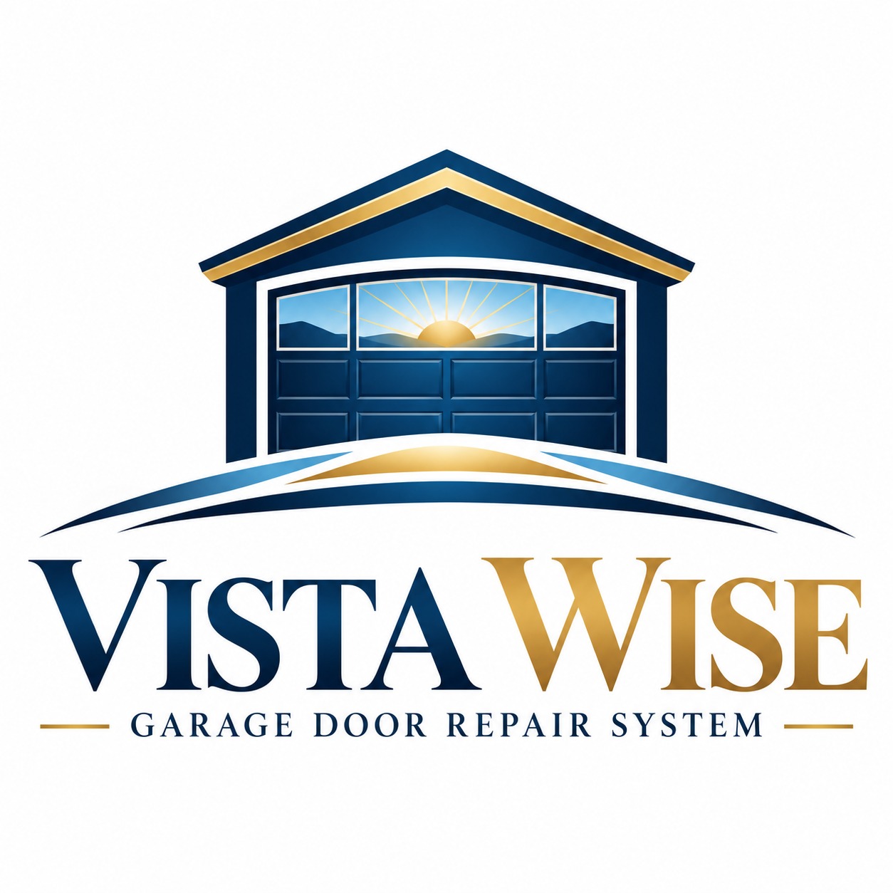 Vista Wise Garage Door Repair System Logo