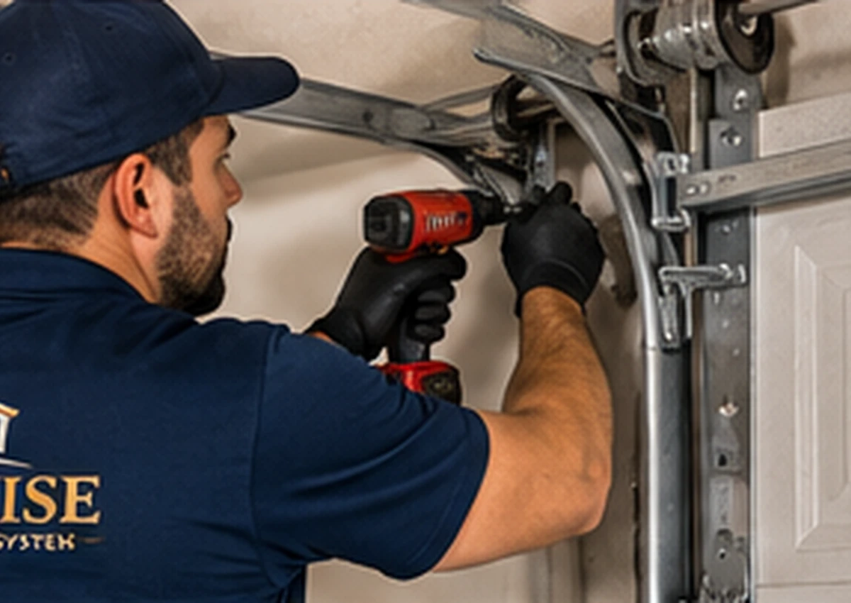 Illustration Representing Garage Door Repair