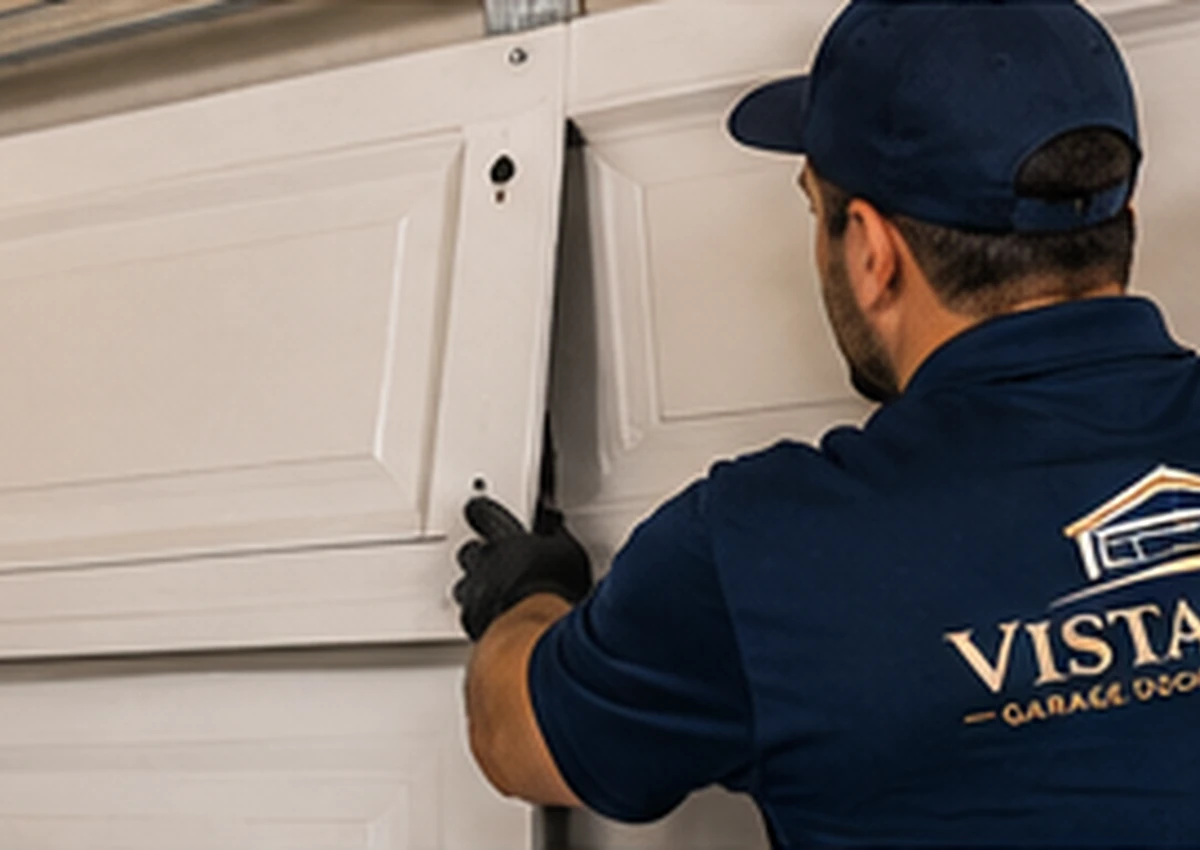 Illustration Representing Garage Door Panel Replacement